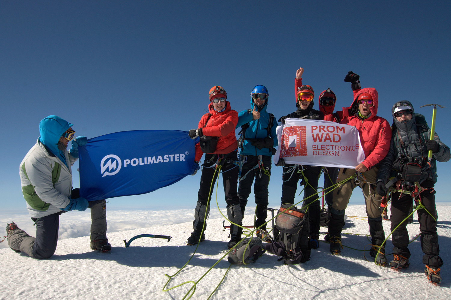 Polimaster continues to conquer: ascent to Kazbek